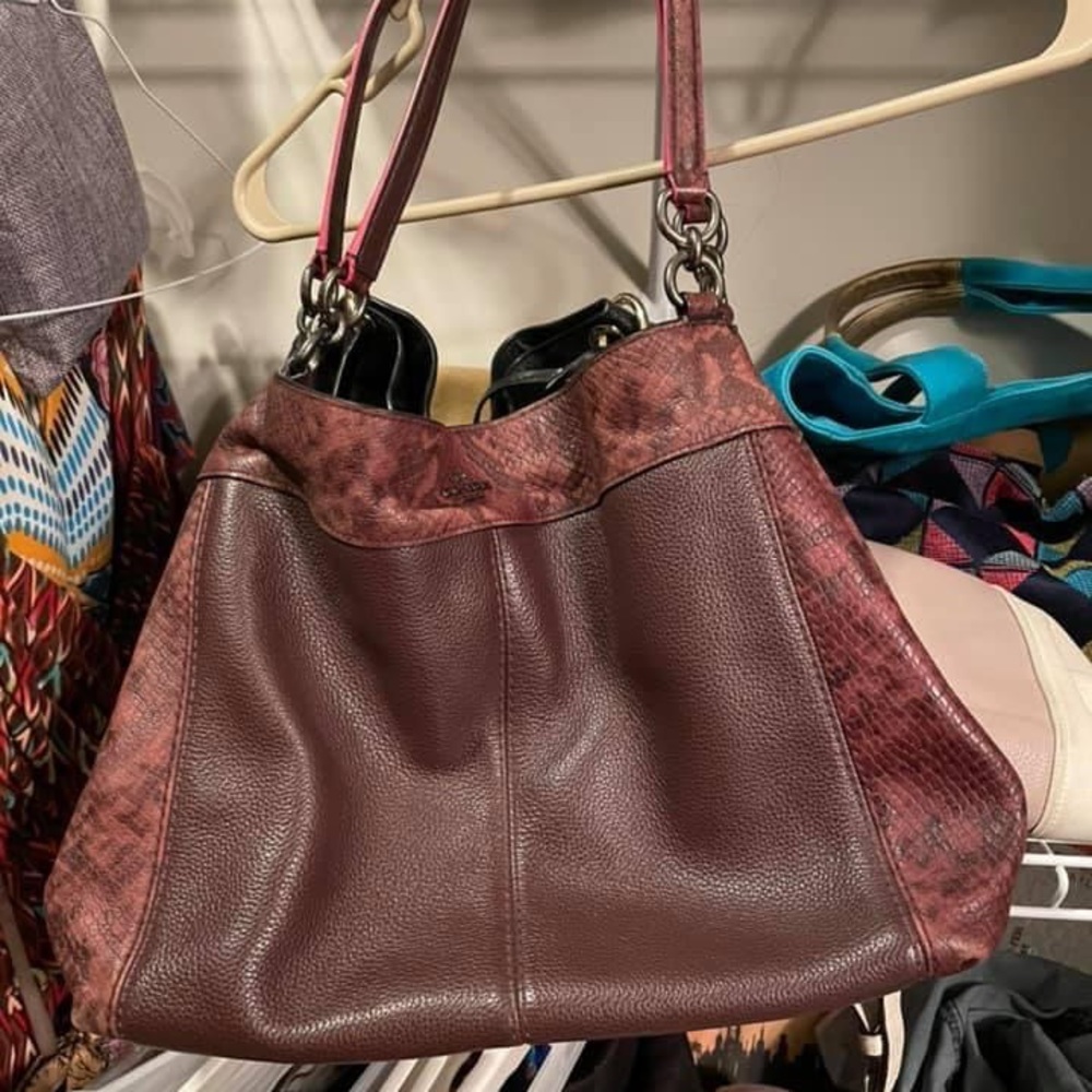 Coach Lexi Python bag